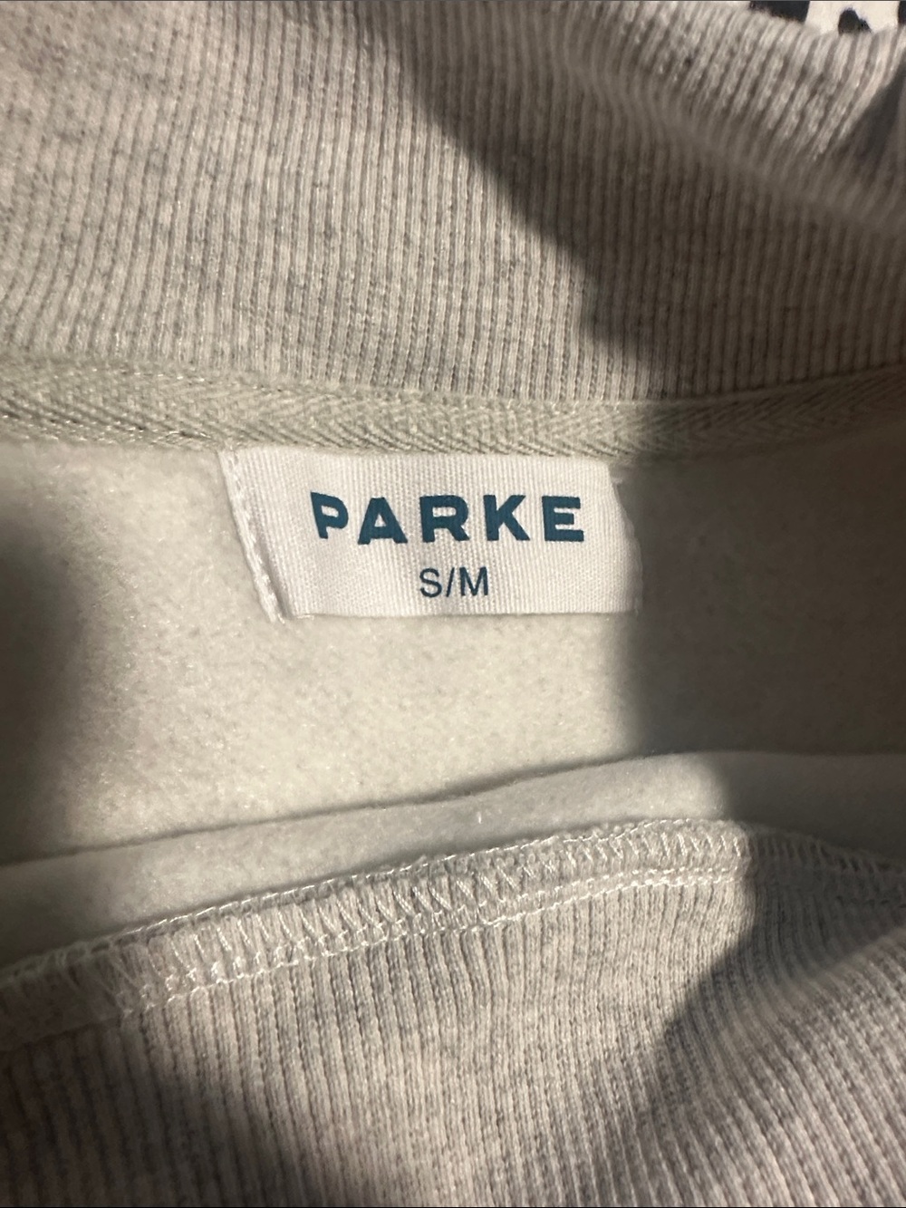 Parke Gray Graphic Sweatshirt,  Blue Script & Multicolor Hot Dog Design, Chicago - Picture 2 of 5